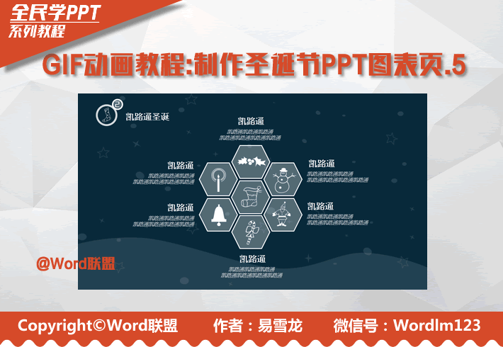 GIF动画教程-制作圣诞节PPT图表页.5:全民学PPT(图1) GIF动画教程-制作圣诞节PPT图表页.5:全民学PPT(图1)